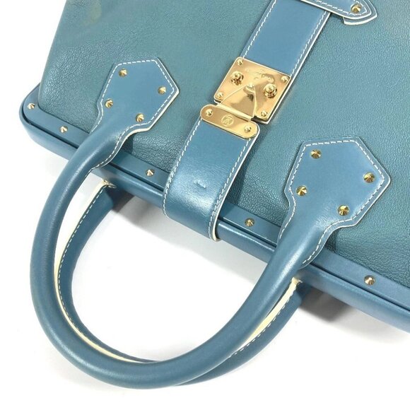 LOUIS VUITTON M91807 Suhali Angénieux PM Tote Bag Studs Hand Bag - Picture 7 of 12